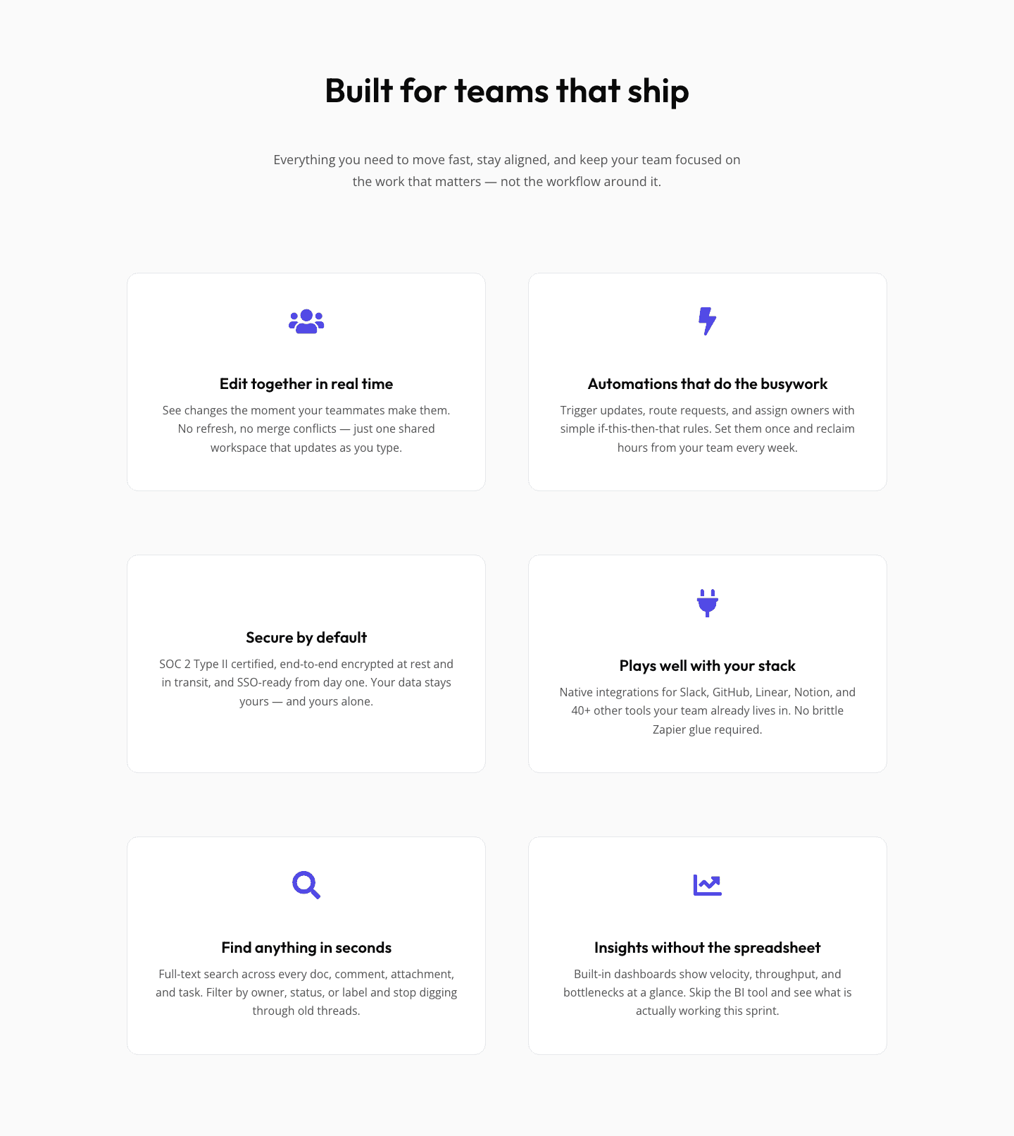SaaS Features Section — Minimal Divi 5 Layout for Product Teams