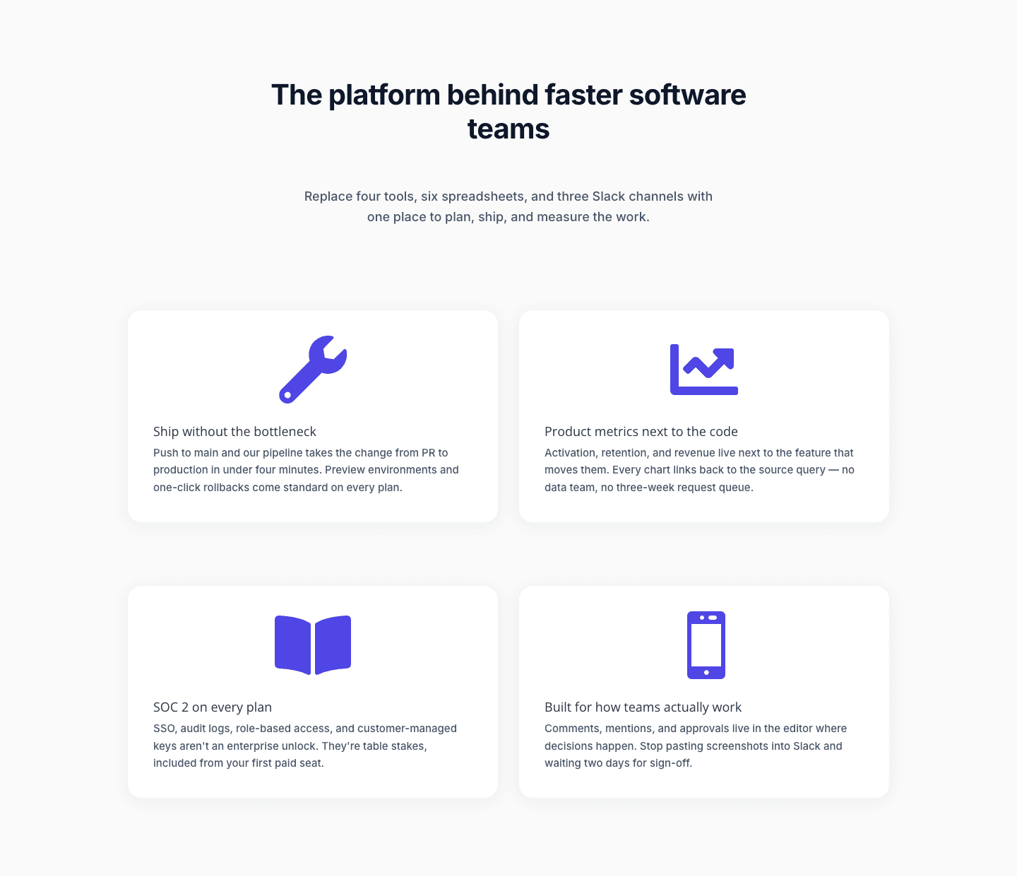 Minimal SaaS Feature Cards Layout for Divi 5